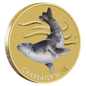 Tuvalu / One Dollar 2018 Crabeater Seal - reverse photo