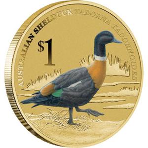 Tuvalu / One Dollar 2013 Australian Shelduck - reverse photo