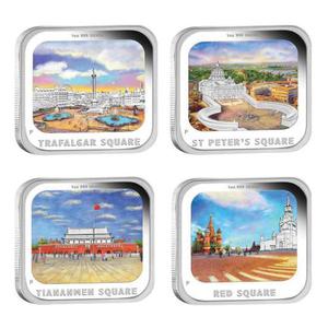 Tuvalu / Silver Ounce 2013 Famous Squares - reverse photo