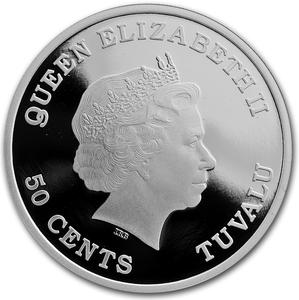 Tuvalu / Silver Half Ounce 2013 Year of the Snake - Baby Snake - obverse photo