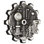 Silver Ounce 2018 Evolution of Industry - Steam: Photo Coin, Tuvalu, Silver Two Ounces 2018 Evolution of Industry - Steam / thumbnail