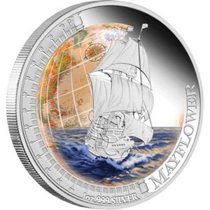 Tuvalu / Silver Ounce 2012 Mayflower - reverse photo