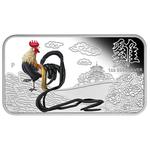 Silver Ounce 2017 Year of the Rooster: Photo Coin, Tuvalu, Silver Ounce 2017 Year of the Rooster / thumbnail