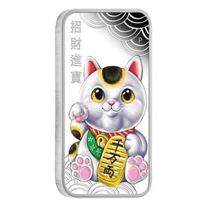Tuvalu / Silver Ounce 2018 Lucky Cat - reverse photo