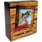 Silver Ounce 2014 Endangered and Extinct - Green Turtle: Photo Coin, Tuvalu, Silver Ounce 2014 Green Turtle / thumbnail