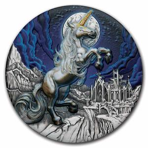 Tuvalu / Silver Five Ounces 2025 Unicorn - reverse photo