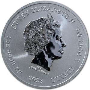 Tuvalu / Silver Ounce 2023 Gods of Olympus - Ares - obverse photo