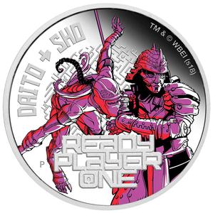 Tuvalu / Silver Ounce 2018 Ready Player One - Daito and Sho - reverse photo