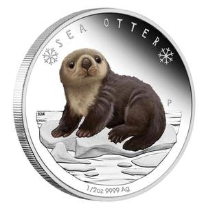 Tuvalu / Silver Half Ounce 2017 Sea Otter - reverse photo
