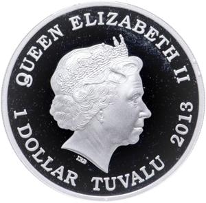 Tuvalu / Silver Ounce 2013 Year of the Snake - Success - obverse photo