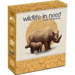 Silver Ounce 2012 Black Rhinoceros: Photo Coin, Tuvalu, Silver Ounce 2012 Black Rhinoceros / thumbnail