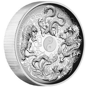 Tuvalu / Silver Ounce 2016 Chinese Mythical Creatures - reverse photo