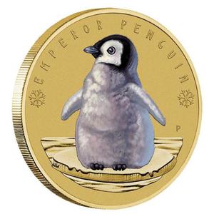 Tuvalu / One Dollar 2017 Emperor Penguin - reverse photo
