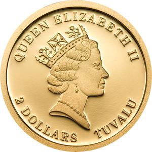 Tuvalu / Two Dollars Gold 2010 Los Reyes - obverse photo