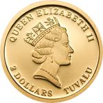 Two Dollars Gold 2010 Los Reyes: Photo Coin, Tuvalu, Two Dollars Gold 2010 Los Reyes / thumbnail
