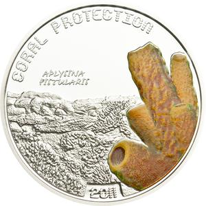 Tuvalu / Silver Half Ounce 2011 Aplysina Fistularis - reverse photo