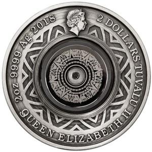 Tuvalu / Silver Two Ounces 2018 Thermometer - obverse photo