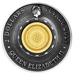Silver Two Ounces 2017 Compass: Photo Coin, Tuvalu, Silver Two Ounces 2017 Compass / thumbnail