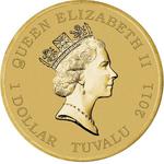 One Dollar 2011 Black Bart: Photo Coin, Tuvalu, One Dollar 2011 Black Bart / thumbnail