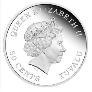 Tuvalu / Silver Half Ounce 2016 Baby Monkey - obverse photo