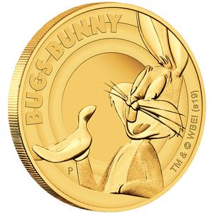 Tuvalu / Gold Quarter Ounce 2019 Looney Tunes - Bugs Bunny - reverse photo