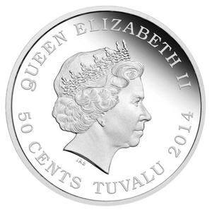 Tuvalu / Silver Half Ounce 2014 Year of the Horse - obverse photo
