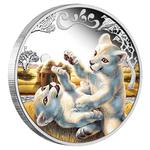 Silver Half Ounce 2016 White Lion: Photo Coin, Tuvalu, Silver Half Ounce 2016 White Lion / thumbnail