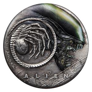 Tuvalu / Silver Two Ounces 2019 Alien - reverse photo