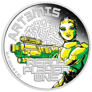 Tuvalu / Silver Ounce 2018 Ready Player One - Art3mis - reverse photo