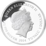 Silver Ounce 2014 The Jolly Roger: Photo Coin, Tuvalu, Silver Ounce 2014 The Jolly Roger / thumbnail