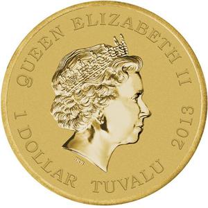 Tuvalu / One Dollar 2013 Australian Shelduck - obverse photo