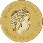 One Dollar 2013 Australian Shelduck: Photo Coin, Tuvalu, One Dollar 2013 Australian Shelduck / thumbnail