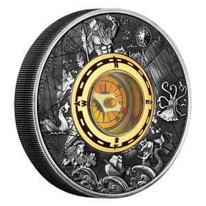 Tuvalu / Silver Two Ounces 2017 Compass - reverse photo
