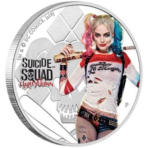 Tuvalu / Silver Ounce 2019 Suicide Squad - Harley Quinn - reverse photo
