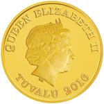 Gold Fifth-Ounce 2016 Year of the Monkey - Prosperity: Photo Coin, Tuvalu, Gold Fifth-Ounce 2016 Year of the Monkey - Prosperity / thumbnail