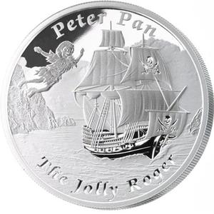Tuvalu / Silver Ounce 2014 The Jolly Roger - reverse photo