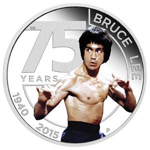 Tuvalu / Silver Ounce 2015 Bruce Lee - reverse photo
