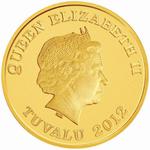 Gold Fifth-Ounce 2012 Year of the Dragon - Longevity: Photo Coin, Tuvalu, Gold Fifth-Ounce 2012 Year of the Dragon - Longevity / thumbnail