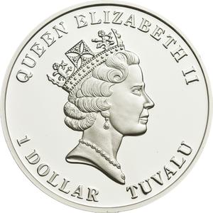 Tuvalu / Silver Half Ounce 2011 Aplysina Fistularis - obverse photo