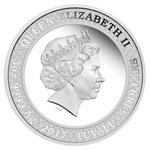 Silver Five Ounces 2017 Tyrannosaurus Rex: Photo Coin, Tuvalu, Silver Five Ounces 2017 Tyrannosaurus Rex / thumbnail
