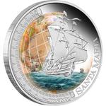 Silver Ounce 2011 Santa Maria: Photo Coin, Tuvalu, Silver Ounce 2011 Santa Maria / thumbnail