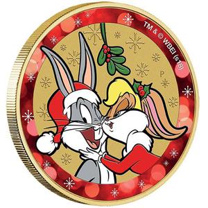 Tuvalu / One Dollar 2018 Christmas - Looney Tunes - reverse photo
