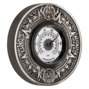 Tuvalu / Silver Two Ounces 2018 Thermometer - reverse photo