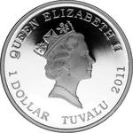 One Ounce Silver 2011 Labrador Retriever: Photo Coin, Tuvalu, One Ounce Silver 2011 Labrador Retriever / thumbnail