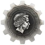 Silver Ounce 2018 Evolution of Industry - Steam: Photo Coin, Tuvalu, Silver Two Ounces 2018 Evolution of Industry - Steam / thumbnail