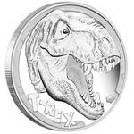 Silver Five Ounces 2017 Tyrannosaurus Rex: Photo Coin, Tuvalu, Silver Five Ounces 2017 Tyrannosaurus Rex / thumbnail