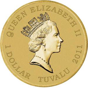 Tuvalu / One Dollar 2011 William Kidd - obverse photo