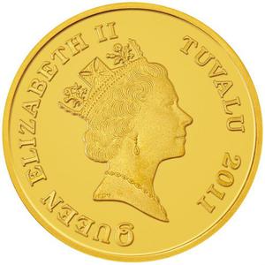 Tuvalu / Gold Fifth-Ounce 2011 Year of the Rabbit - Success - obverse photo