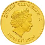 Tuvalu / Gold Fifth-Ounce 2020 Year of the Mouse - Prosperity - obverse photo