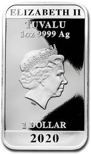 Tuvalu / Silver Ounce 2020 Lucky Cat - obverse photo